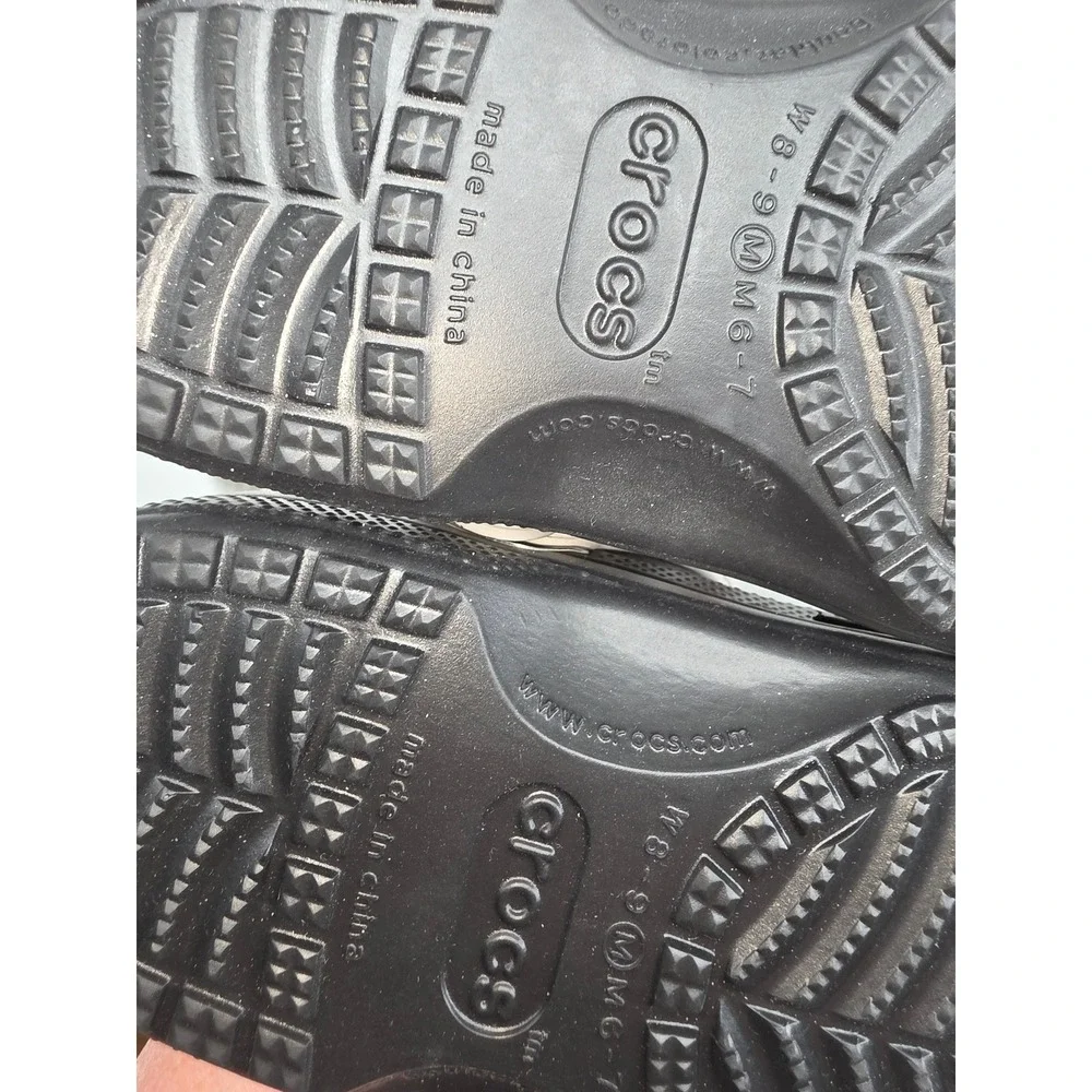 Crocs Chicago White Sox MLB Classic Clogs Black Pearl Mens 6 Womens 8 NEW